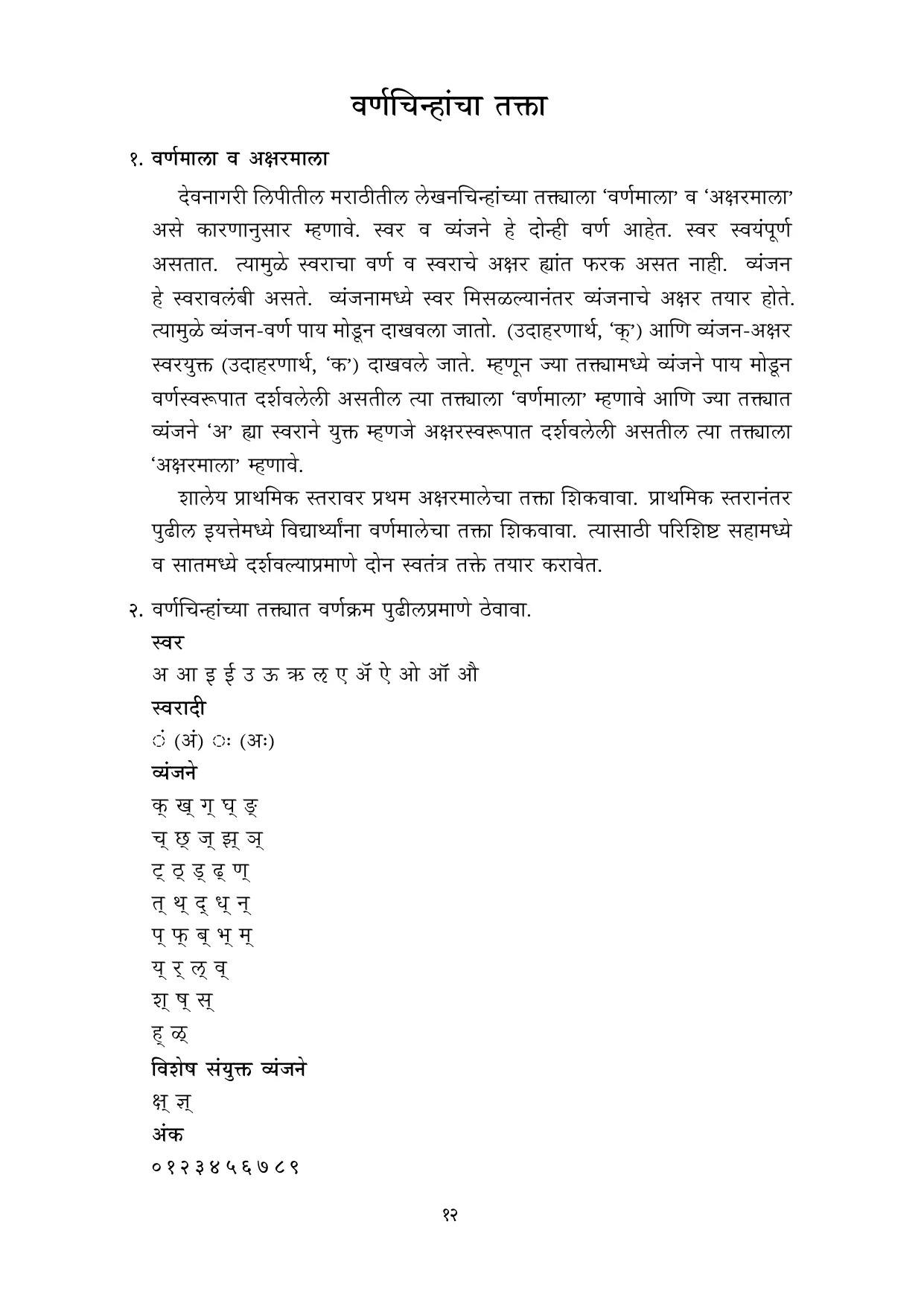 मराठी वर्णमाला मुळाक्षरे 10 नोव्हेंबर 2022 - Page 12