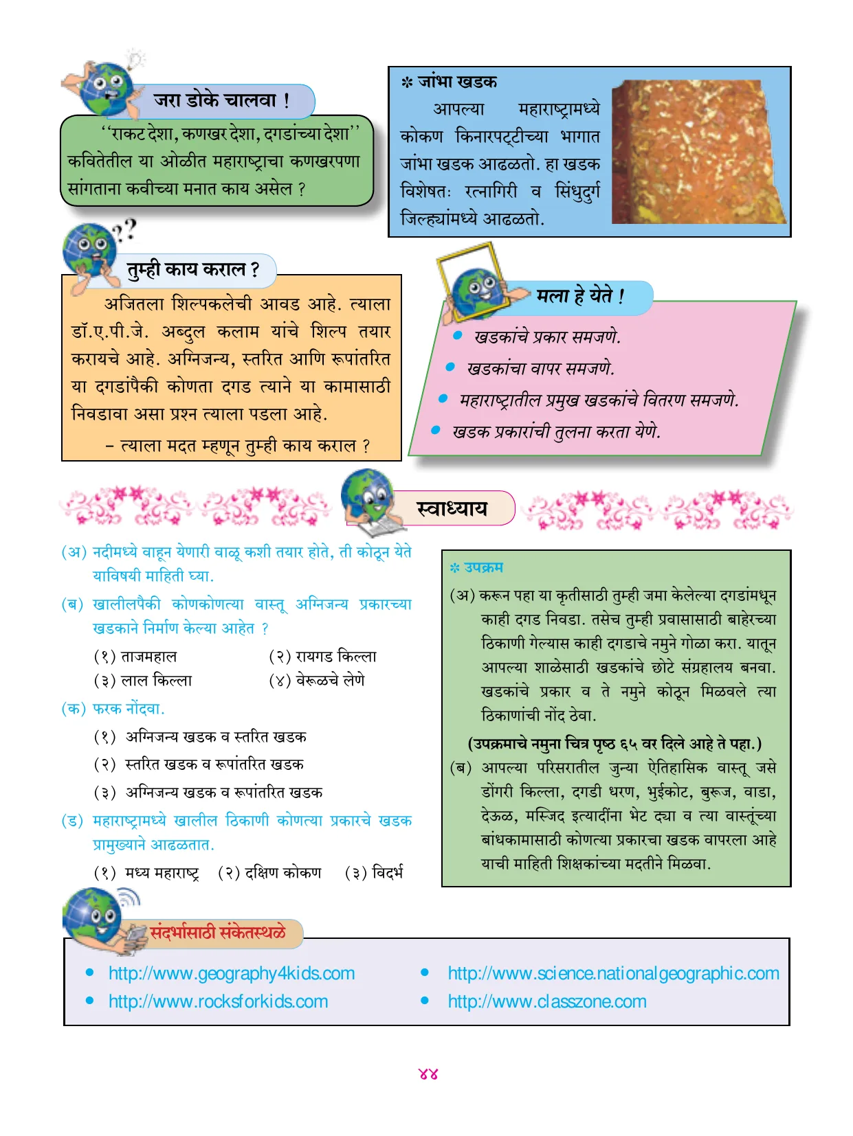 इयत्ता 6 वी भूगोल पुस्तक - Page 55