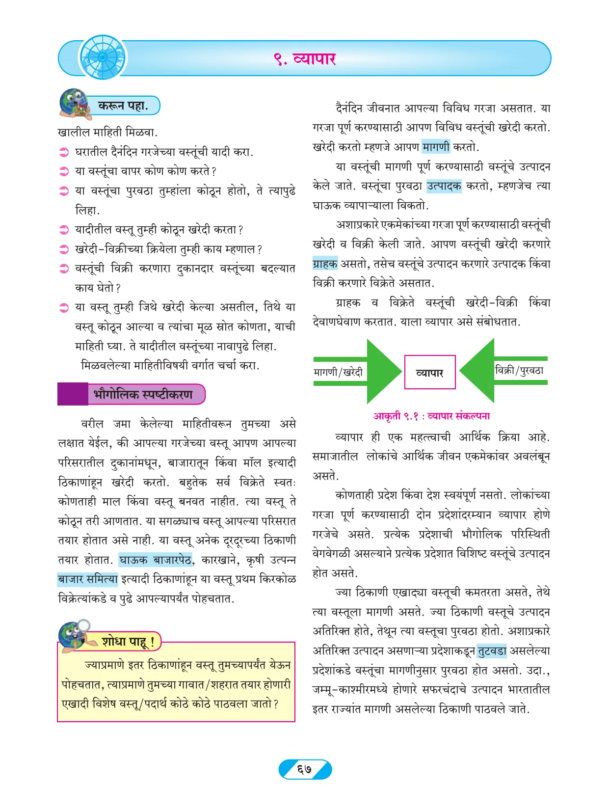 इयत्ता 9 वी भूगोल पुस्तक - Page 76